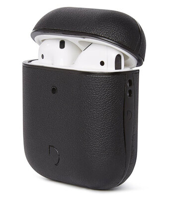 Decoded Leather AirPods hoesje Zwart