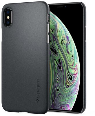 Spigen Thin Fit iPhone XS hoesje Grijs