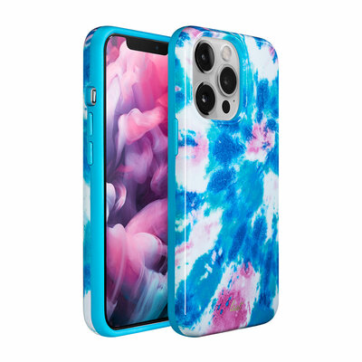 LAUT Huex Tie Dye iPhone 13 Pro hoesje Blauw