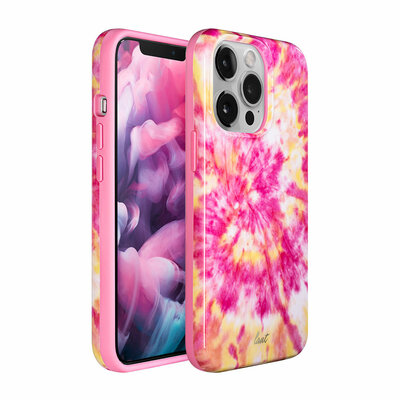 LAUT Huex Tie Dye iPhone 13 Pro hoesje Roze