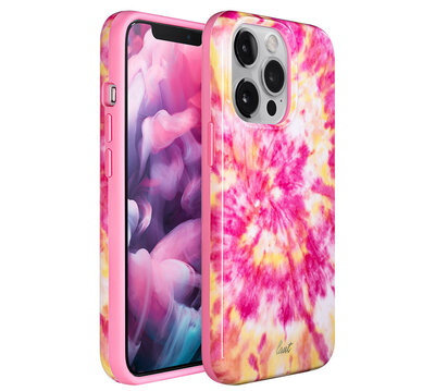 LAUT Huex Tie Dye iPhone 13 Pro Max hoesje Roze