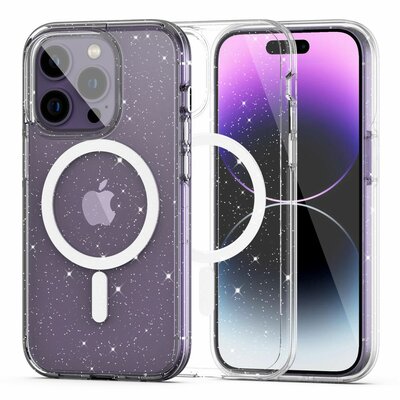 Tech Protection MagSafe iPhone 14 Pro hoesje glitter
