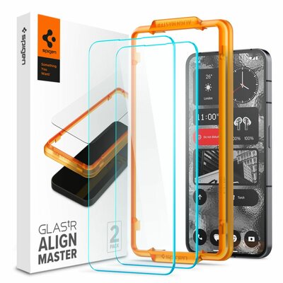 Spigen Align glazen Nothing Phone 2 screenprotector 2 pack