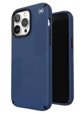 Speck Presidio 2 Grip iPhone 14 Pro hoesje blauw