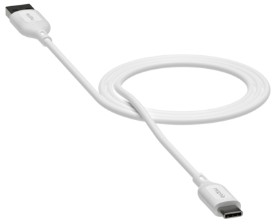 mophie Essentials USB-C naar USB-A kabel 3 meter wit