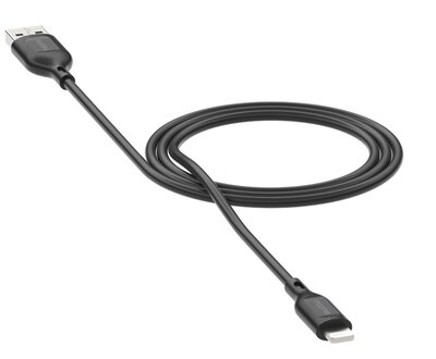 mophie Essentials USB-A naar Lightning kabel 2 meter zwart