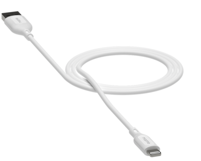 mophie Essentials USB-A naar Lightning kabel 3 meter wit