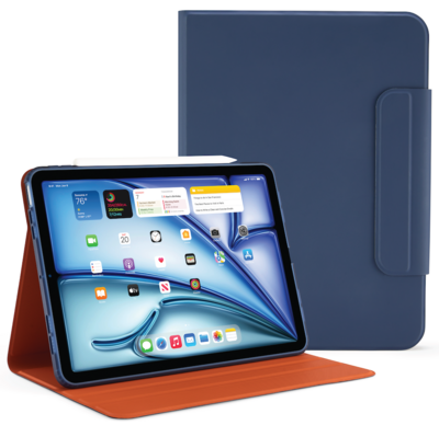 Pipetto Rotating Folio iPad Air 11 inch hoesje blauw