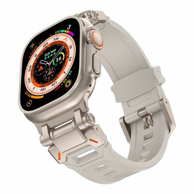 Tech Protection Delta Apple Watch 49 / 45 / 42 mm bandje sterrenlicht titanium