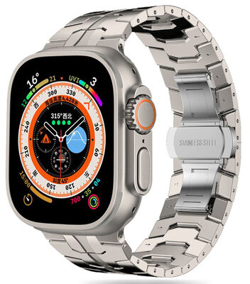 Tech Protection Stack Apple Watch 49 / 45 / 42 mm schakelbandje titanium