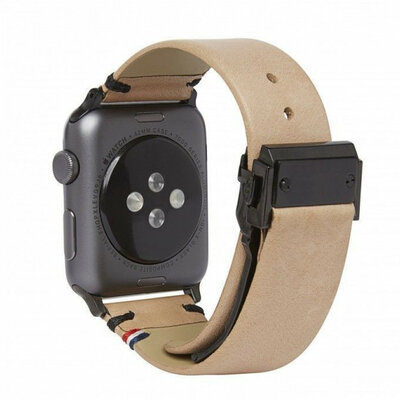 Decoded Leather Apple Watch 49 / 45 /&nbsp;44 mm bandje Sahara
