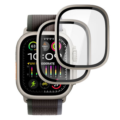 Tech Protection Apple Watch Ultra 49 mm glazen screenprotector titanium