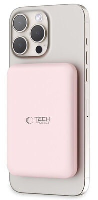 TechProtection Life MagSafe draadloze powerbank 5000 mAh roze