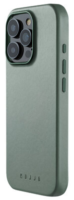 Mujjo Leather MagSafe iPhone 16 Pro hoesje green smoke