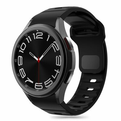 TechProtection Siliconen Galaxy Watch 7 / 6 / 5 Pro / 5 / 4 / FE bandje zwart