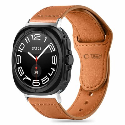 TechProtection Leather Fit Galaxy Watch Ultra bandje bruin