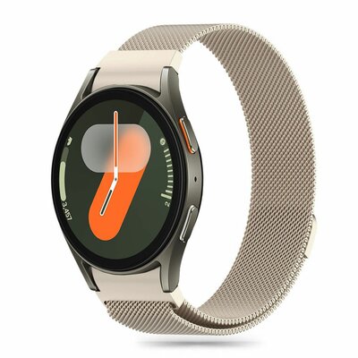 TechProtection Milanese Galaxy Watch 7 / 6 / 5 Pro / 5 / 4 / FE bandje starlight