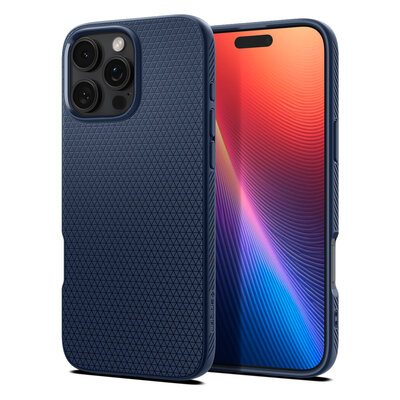 Spigen Liquid Air iPhone 16 Pro hoesje navy  