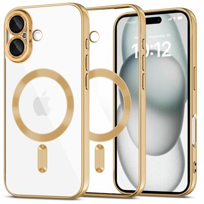 TechProtection Shiny MagSafe iPhone 16 hoesje goud