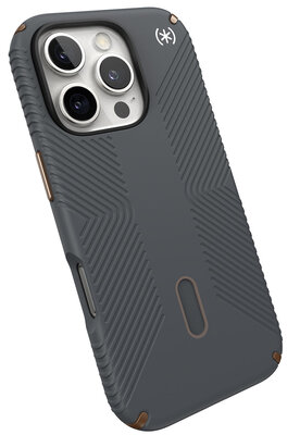 Speck Presidio 2 Grip Clicklock iPhone 16 Pro Max hoesje grijs