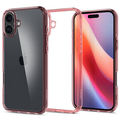 Spigen Ultra Hybrid iPhone 16 hoesje roze