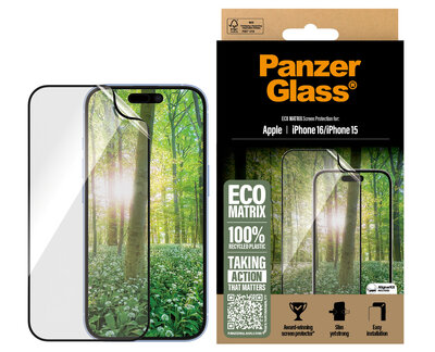 PanzerGlass Matrix iPhone 16 screenprotector