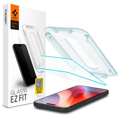 Spigen GlastR EZ Fit iPhone 16 Plus glazen screenprotector 2 pack