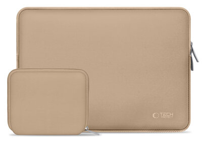 TechProtection Nylon Plus MacBook 13 / 14 inch sleeve beige