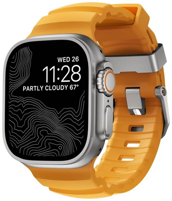 Nomad Rocky Point Apple Watch 49 / 46 /&nbsp;45 mm bandje geel