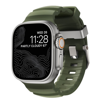 Nomad Rocky Point Apple Watch 49 / 46 /&nbsp;45 mm bandje forest groen