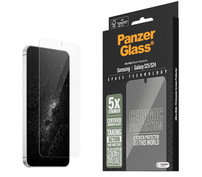 PanzerGlass Ceramic Glazen Galaxy S25 screenprotector