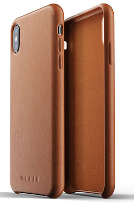 Mujjo Leather iPhone XS Max hoesje Tan