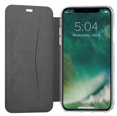 Xqisit Flap Adour iPhone XS Max hoesje Zwart