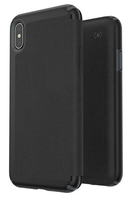 Speck Presidio Folio iPhone Xs Max hoesje Zwart