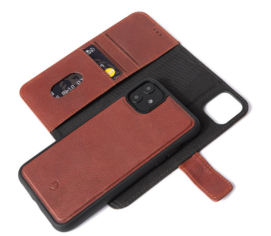 Decoded Leather 2 1 Wallet iPhone hoesje Bruin - Appelhoes