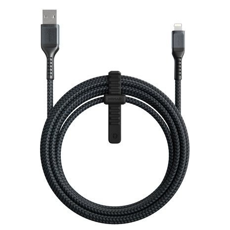 Onderscheppen Kameel kunstmest Nomad USB Kevlar Lightning 3 meter kabel Zwart - Appelhoes