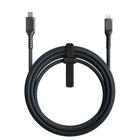 Nomad USB-C Kevlar Lightning 3 meter kabel Zwart - Appelhoes