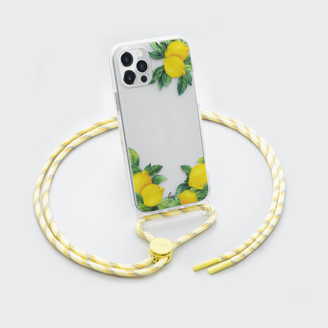 LAUT Crystal Pop Necklace iPhone 12 Pro Max hoesje Citron - Appelhoes