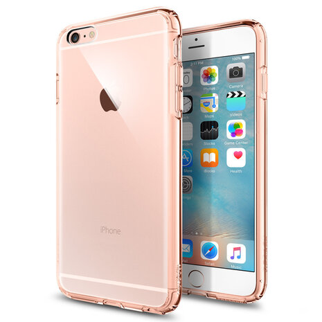 handboeien tyfoon toon Spigen Ultra Hybrid iPhone 6S Plus case Rose Gold - Appelhoes