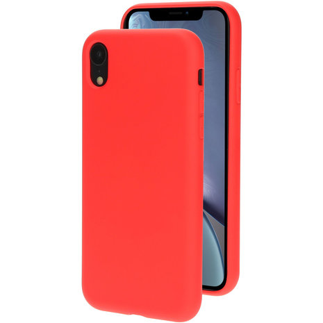 Perforeren Plenaire sessie media Mobiparts Silicone iPhone XR hoesje Rood - Appelhoes