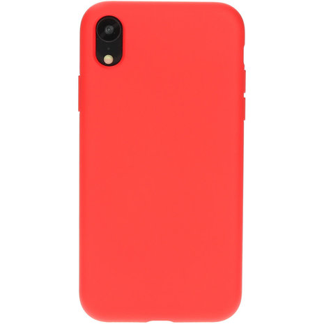 Inloggegevens poort rechtbank Mobiparts Silicone iPhone XR hoesje Rood - Appelhoes