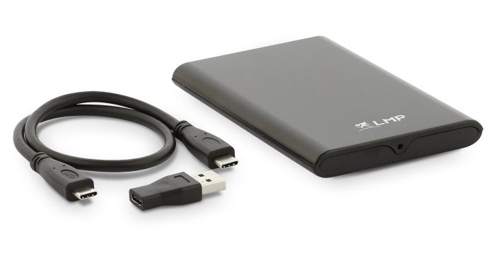 LMP DataMobile aluminium USB-C harde schijf behuizing Grijs