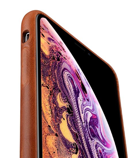 Melkco Leather backcover iPhone XS Max hoesje Bruin