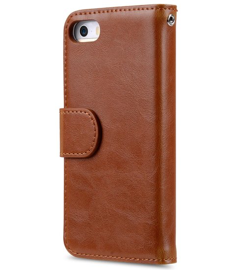 Melkco Wallet iPhone SE/5S hoesje Bruin