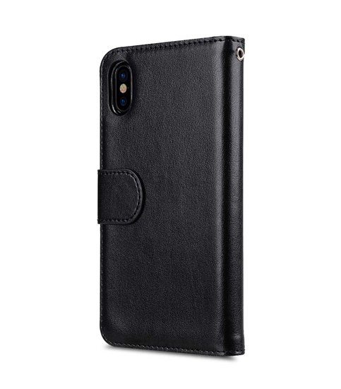 Melkco Wallet iPhone XS hoesje Zwart