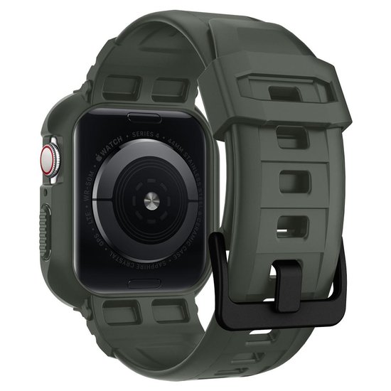 Spigen Rugged Armor Pro Watch 44 mm hoes + bandje Groen