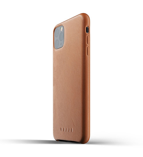 Mujjo Leather case iPhone 11 Pro Max hoes Bruin