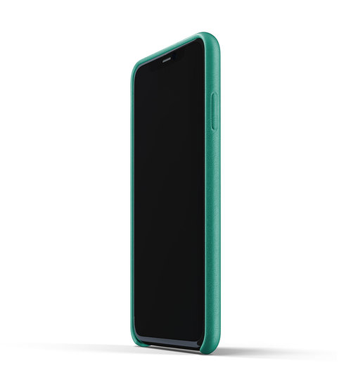 Mujjo Leather case iPhone 11 Pro Max hoes Groen