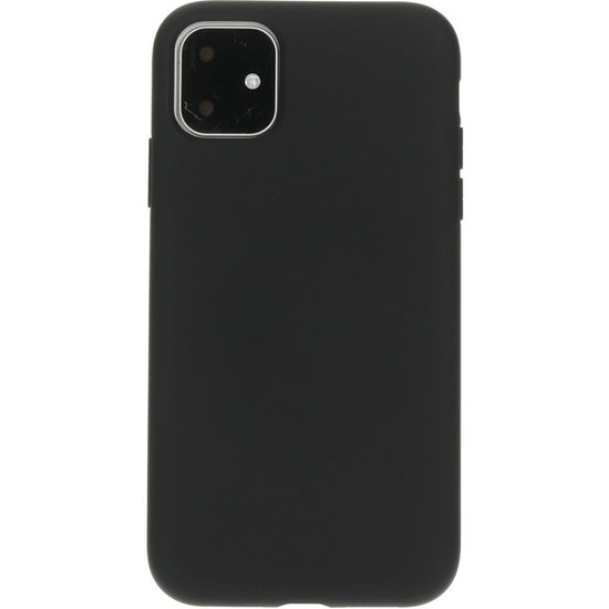 Mobiparts Silicone iPhone 11 hoesje Zwart