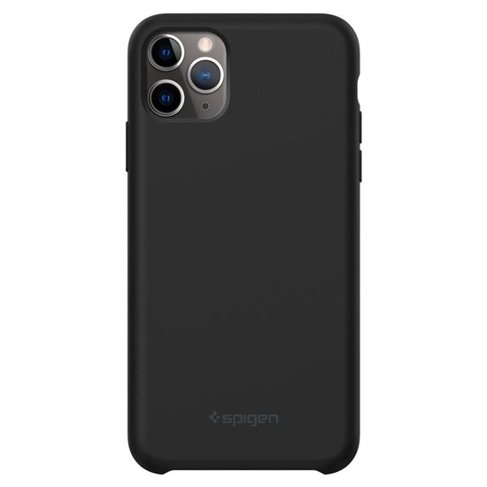 Spigen Silicone Fit iPhone 11 Pro Max hoes Zwart